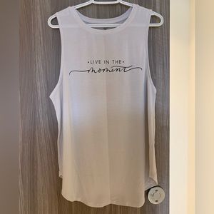 Athletic Works Dri-More white sleeveless shirt (Large)